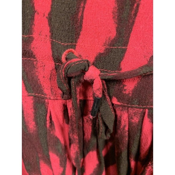 Diesel Red And Black Mini Dress With Pockets XXS 100% Viscose - Picture 8 of 11